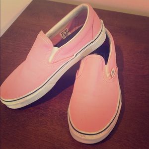 Vans WORN ONCE slip on bubble gum pink